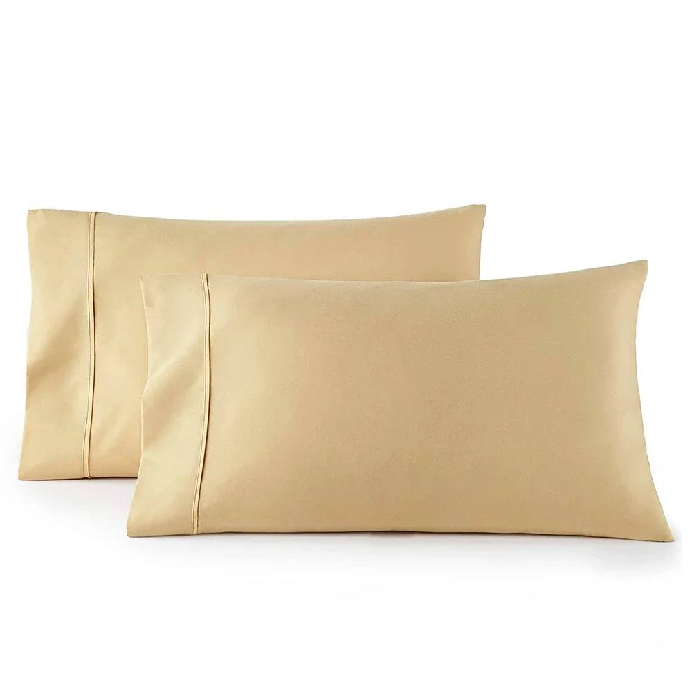 

Standard/Queen/King Envelope Pillowcase Solid Pure Color Thick Cotton Polyester Bedding Pillows Case Ultra Soft Sleep Pillowcase