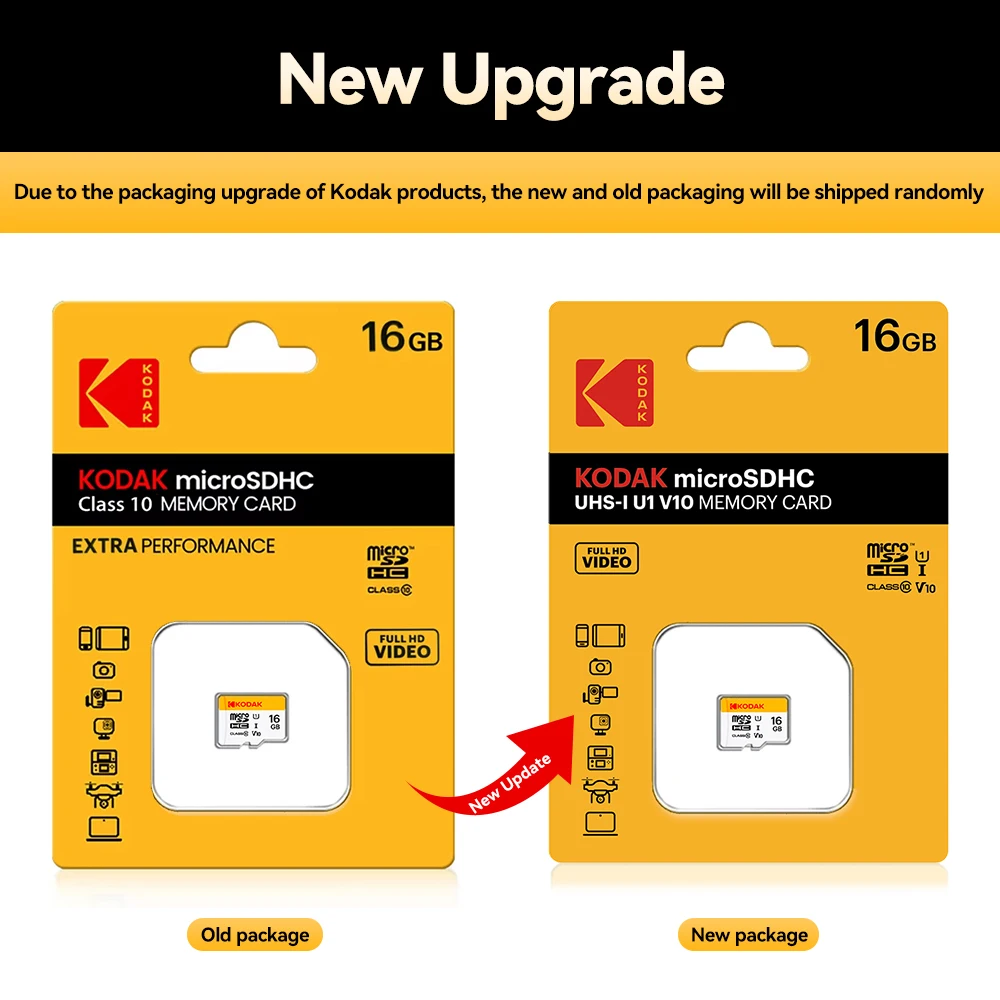 KODAK Micro SD TF-Karte 256 GB 64 GB 32 GB Speicherkarte 128 GB Klasse 10 Microsd SD-Karte 100 MB/S UHS-I A1-Karte für Telefon/PC – Detail 1