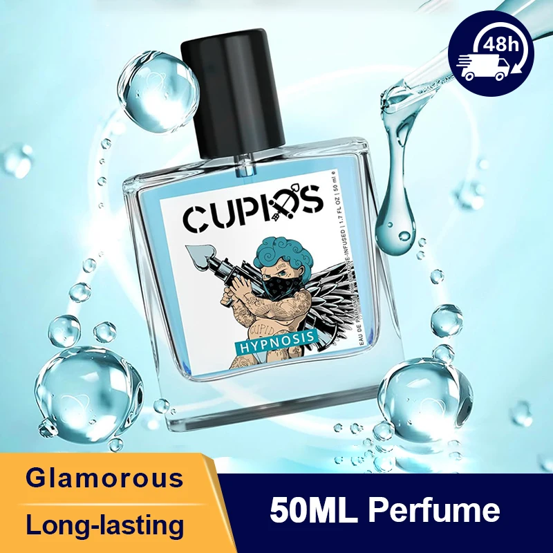 

50ml Cupid Hypnosis Perfume Pheromone Cologne for Men Long Lasting Enhances Intimacy High Quality Hombre Perfume Attract Women