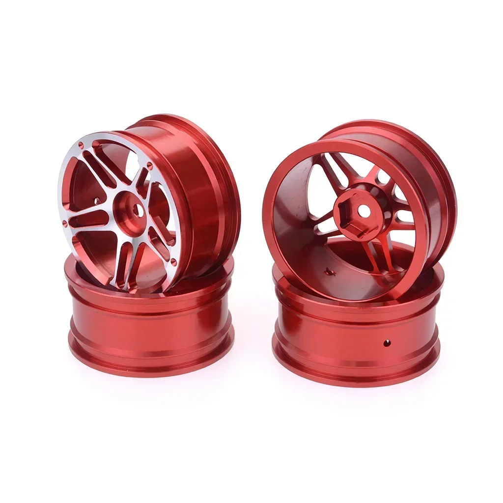 4pcs 1/10 On-Road Drift Car 52MM Aluminum Alloy Metal Wheel Hub 1.9Inch Climb Car Wheel Rim For HSP Tamiya HPI Kyosho Sakura 110