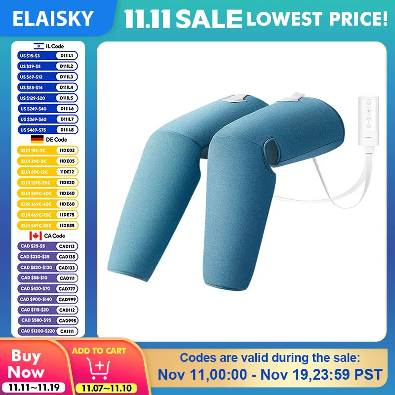 

Массажер для ног с воздушным давлением улучшает кровообращение, массажер для тела, расслабление мышц, Лимфатический дренажный прибор