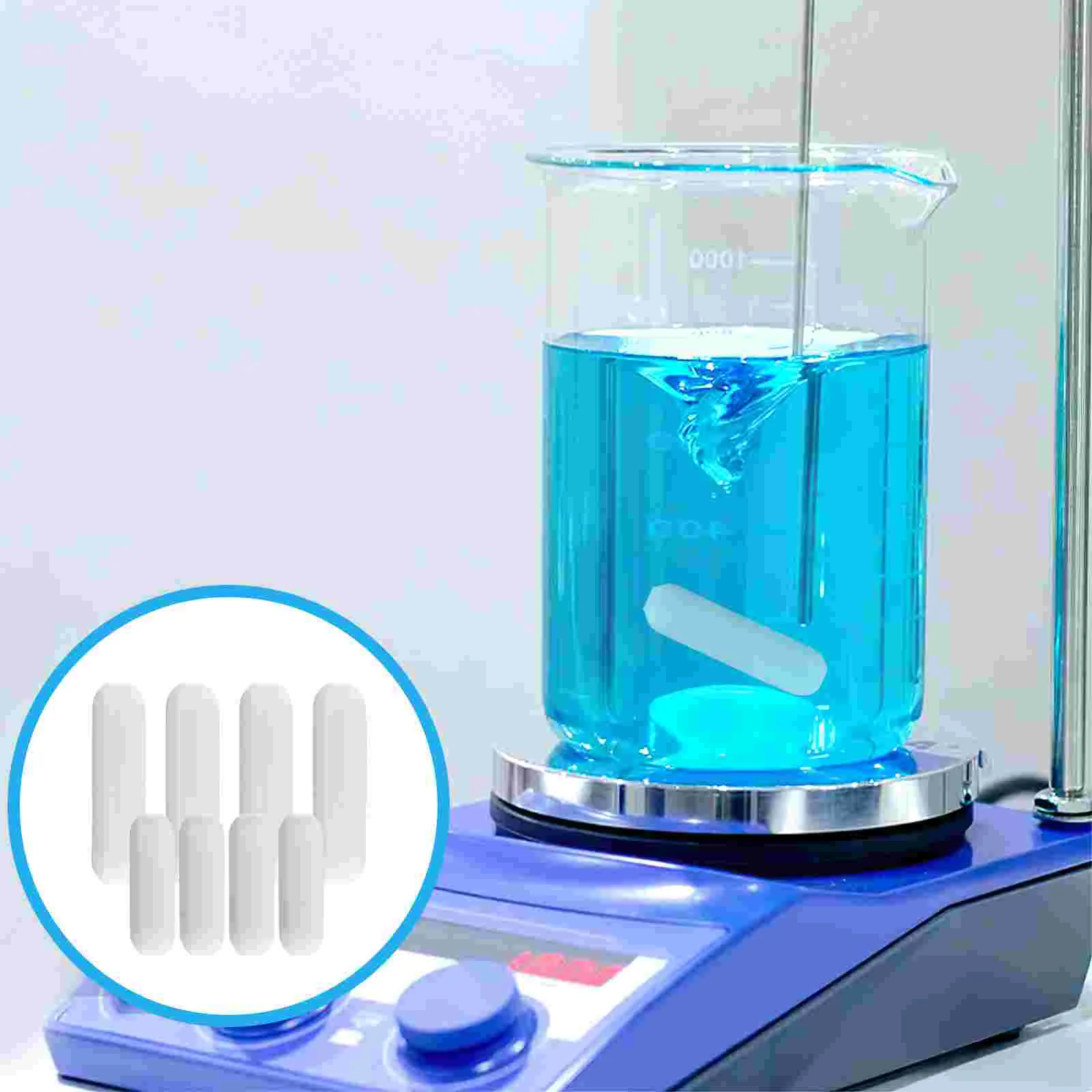 8 Pcs Magnetic Stirrer Bar for Plate Mixer Stirring Ptfe Rod Laboratory Magnets