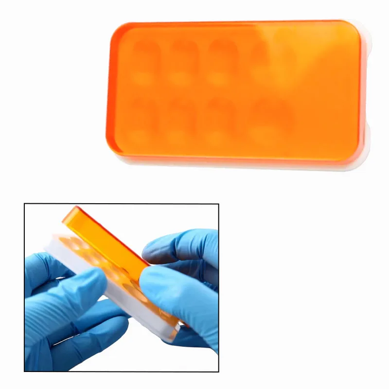 1/310Pcs Dental Shading Light Box Dental Resin Patch Shading Storage Organizer Boxes Color Toning Dentist Material Tool 8 Holes