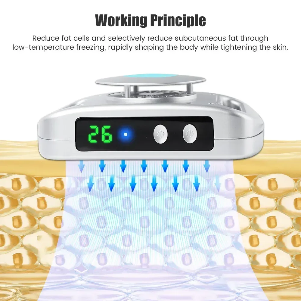 Fat Freezing Machine Body Slimming Cryolipolysis Lipo Weight Loss Anti Cellulite Dissolve Fat Cold Therapy Massager Beauty Tool