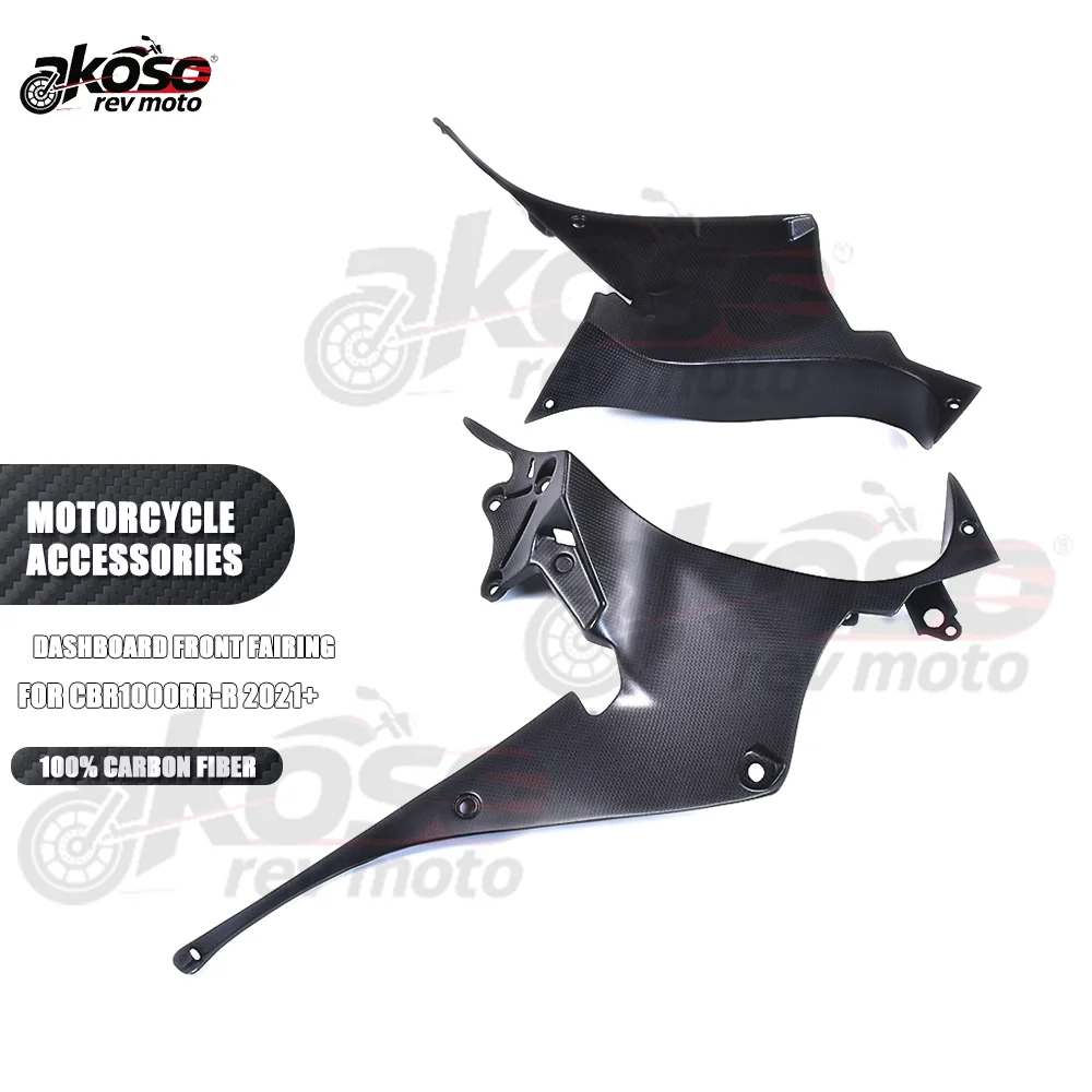 

100% углеродное волокно, левый и правый обтекатель приборной панели, передний обтекатель, предназначенные для Honda CBR1000RR-R 2021+, аксессуары для мотоциклов
