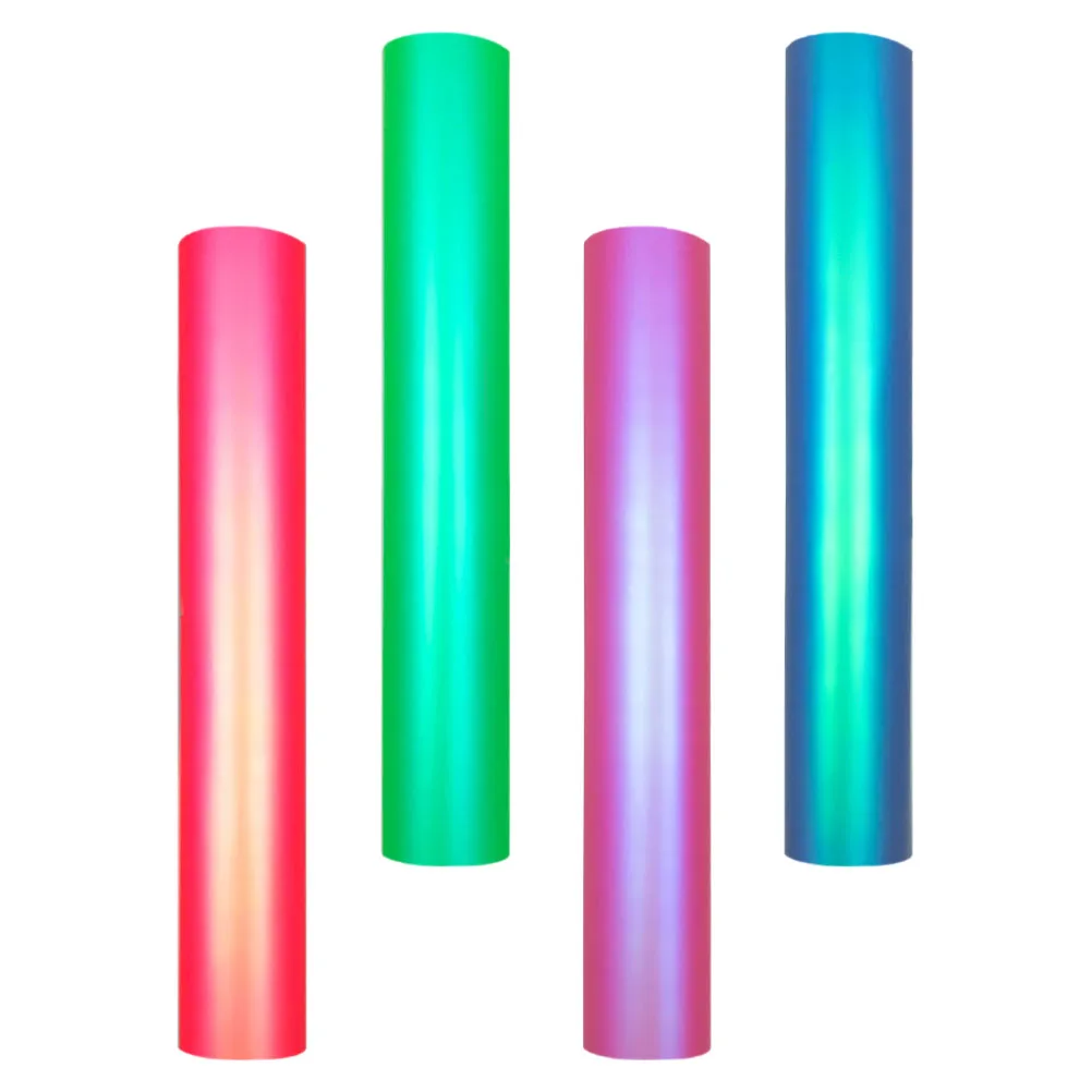 

4Sheets VinylStickers ColorChanging DecorativeFilm DIYCraftDecals forCups Cars WallWindow BrightColors KidsFun
