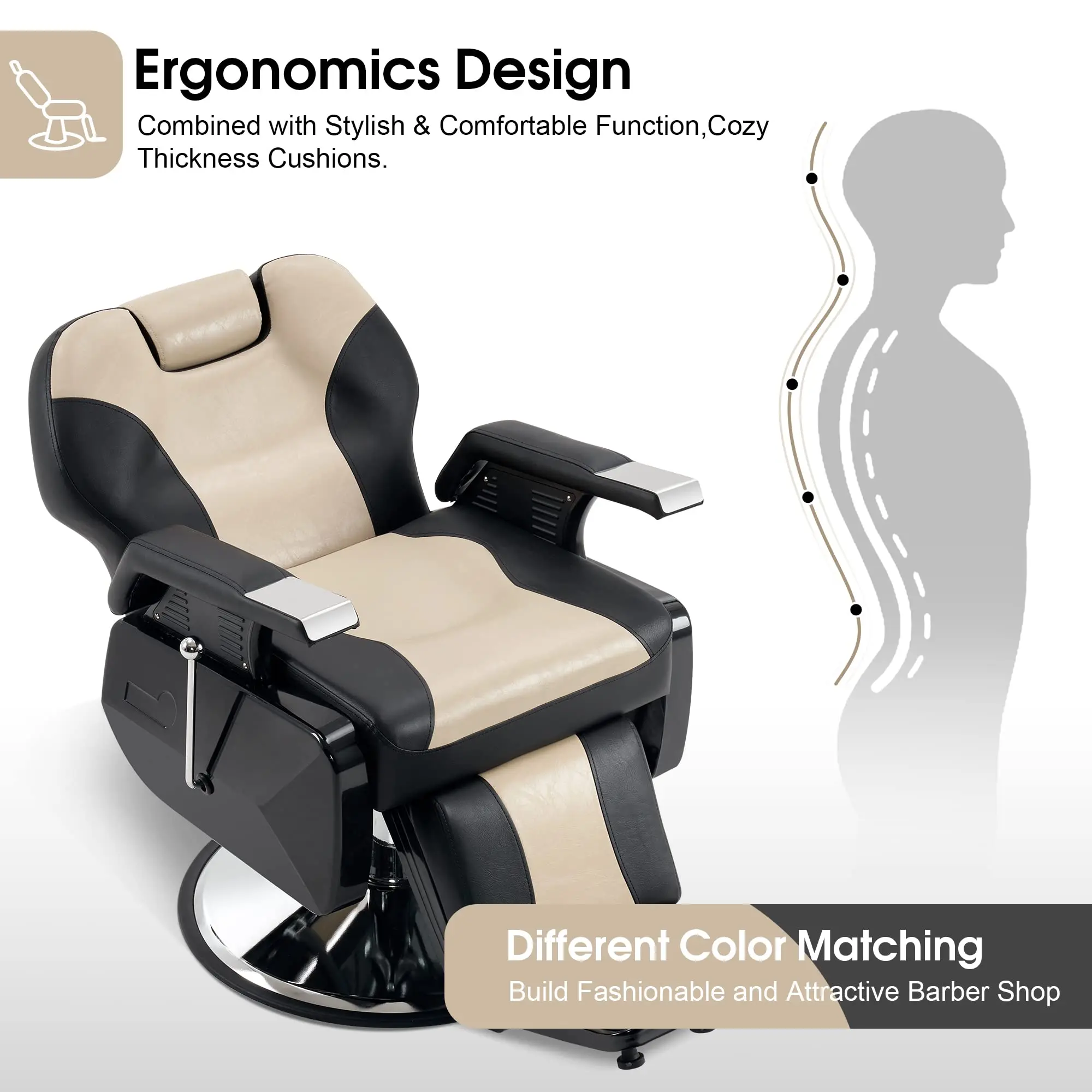 New Design Barber Chair Hairdressing Salon Chair for Men Heavy Duty Chair Beauty Salon Furniture