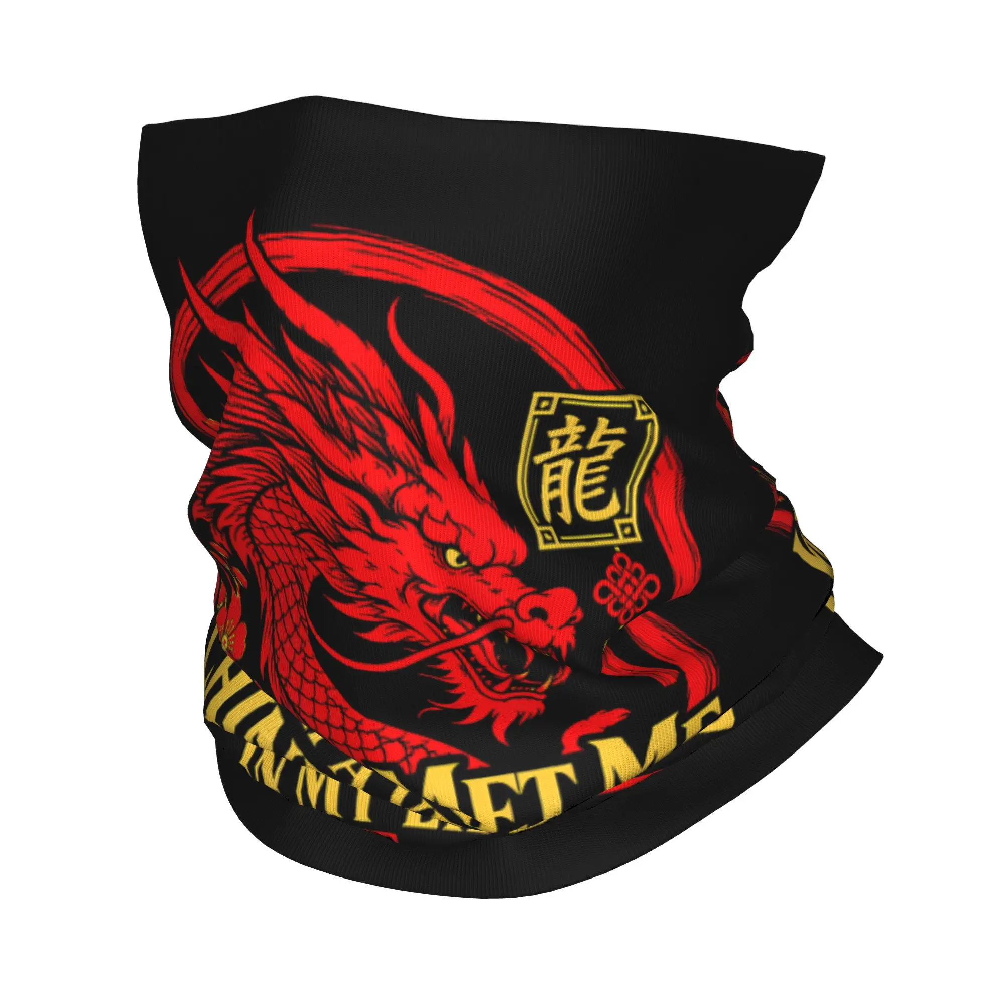 Met Me At A Very Chinese-Time Bandana Neck Cover Print Dragon Funny Balaclavas Face Mask Scarf Headwear Cycling Men Women Adult