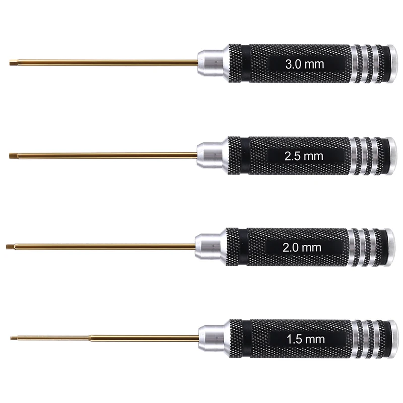 4PCS Hex Screw Driver Screwdriver Set Ship Model Tools For Helicopter Aircraft Car Boat Screwdriver Car Boat Screwdriver