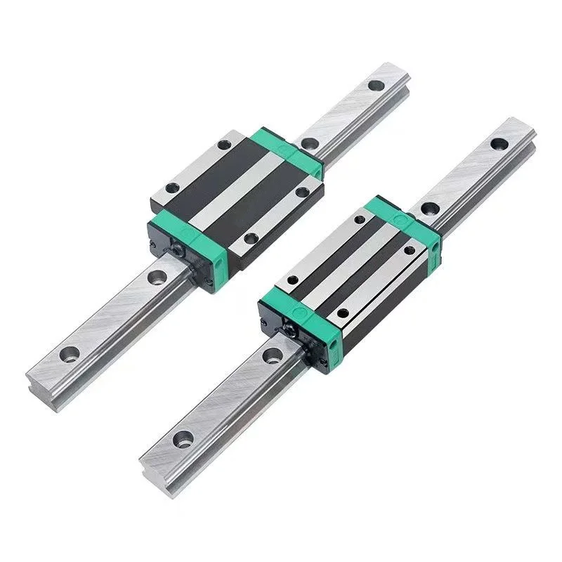HGR20 Square Linear Guide Rail with HGH20CA HGW20CC HGH20HA HGW20HC Flange Slide Block Set L200-550mm for Industrial Machinery