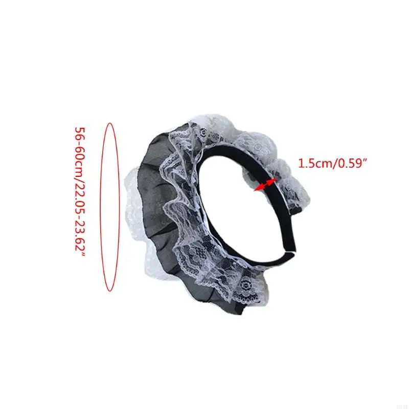 918f Faixa com a cabeça artesanal Multilayer Renda ROVA ACESSÓRIOS CABELO CABELO