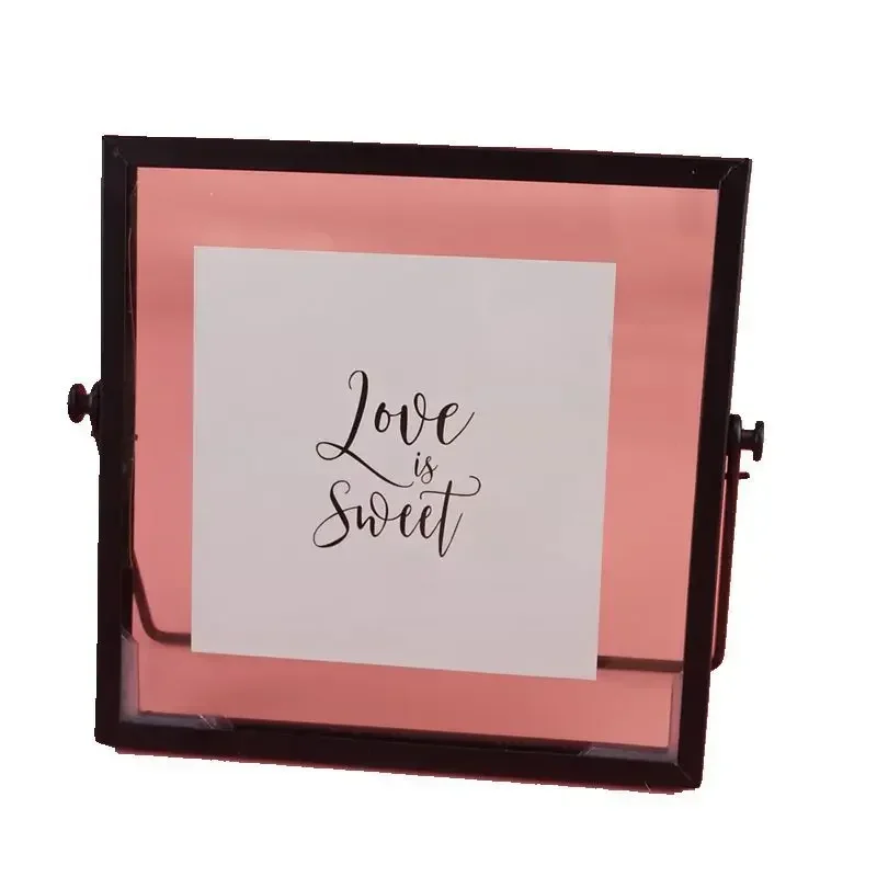 Iron, glass, metal, three-dimensional photo frames, personalized and creative home furnishings, decorative crafts, and ornaments