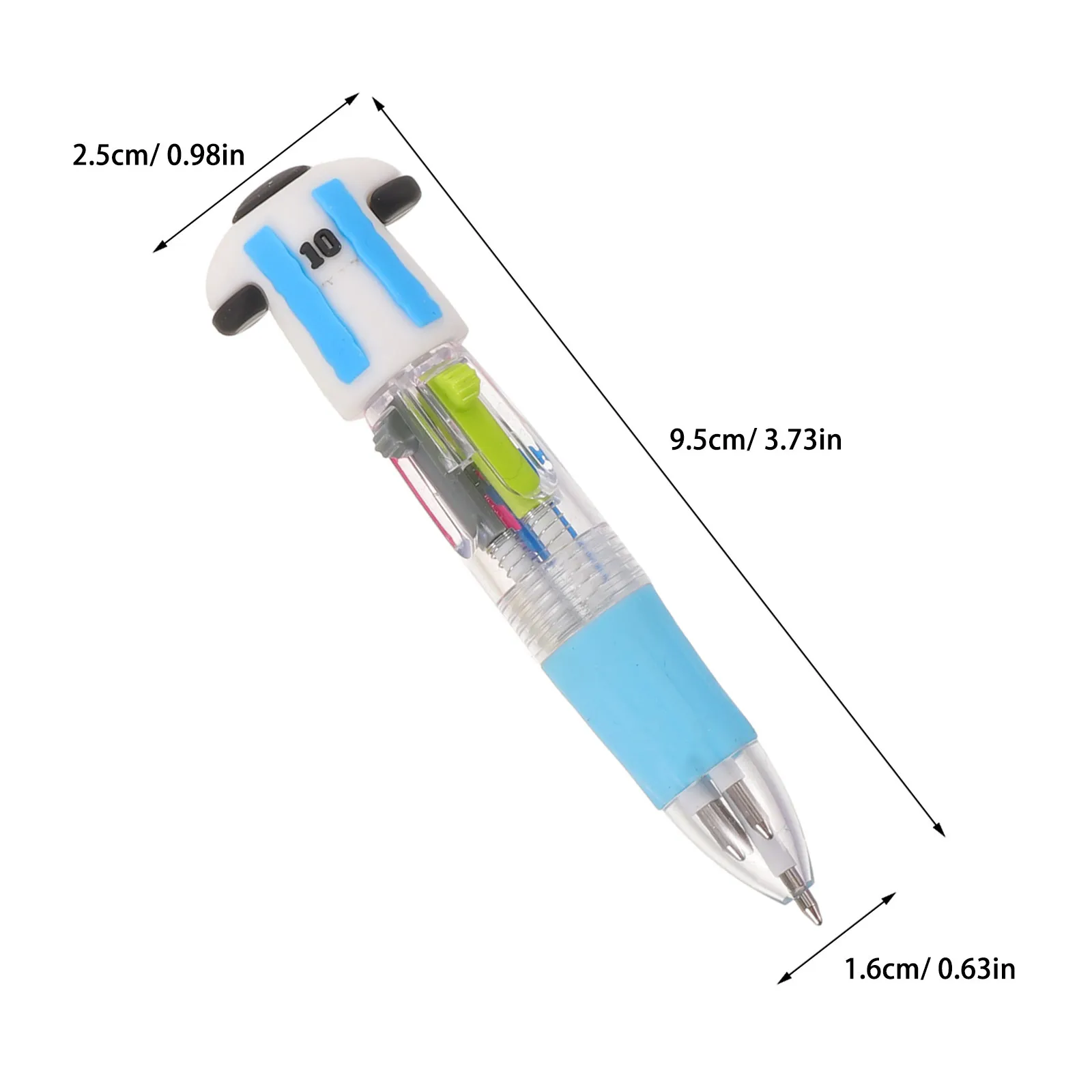 24Pcs Soccer Jersey Shape Ballpoint Pens Multi-Colour Retractable Smooth Themed Stationery Party Favors