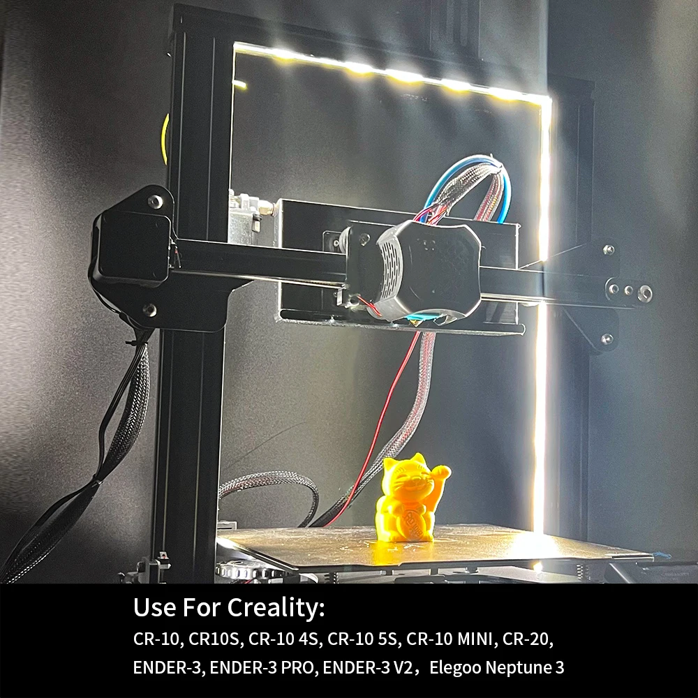 FYSETC 3D Printer LED Light 24V 1500mm Dual Sides Embedded Light Bar Strip Upgraded for Ender 3 V2 S1 CR6SE 2020V Groove Profile