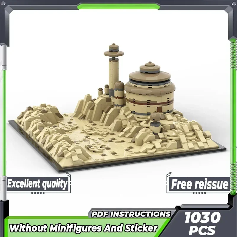 Modelo de película estrella, bloques de construcción Moc, tecnología del palacio del emperador del desierto, bloques modulares, regalos, juguetes de Navidad, conjuntos DIY de montaje