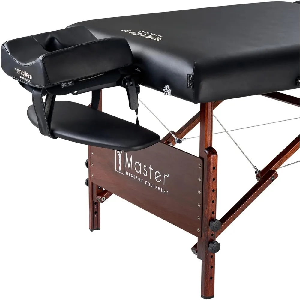 30" Del Ray Massage Table Portable Lighweight,SPA Bed Professional, Massage Therapy Table Adjustable Height, PU Leather, with F
