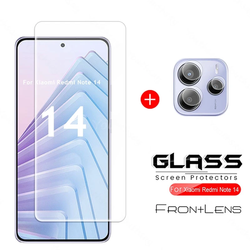 

For Xiaomi Redmi Note 14 Glass Redmi Note 14 Tempered Glass HD Phone Screen Camera Protector Tempered Film Redmi Note 14 Glass