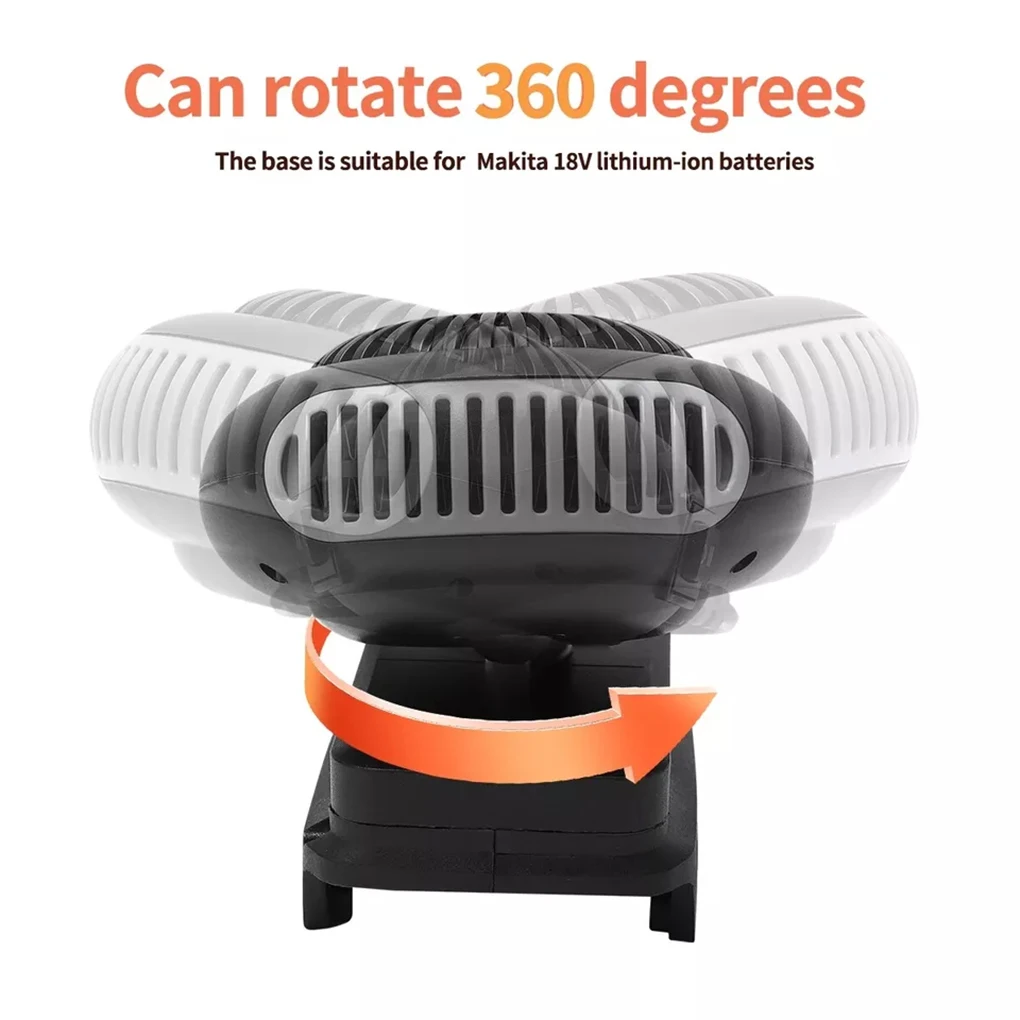 ABS Adjustable Temperature Heating Fan For Makita Battery BL1815G BL1415G Heater Electric Warm Power