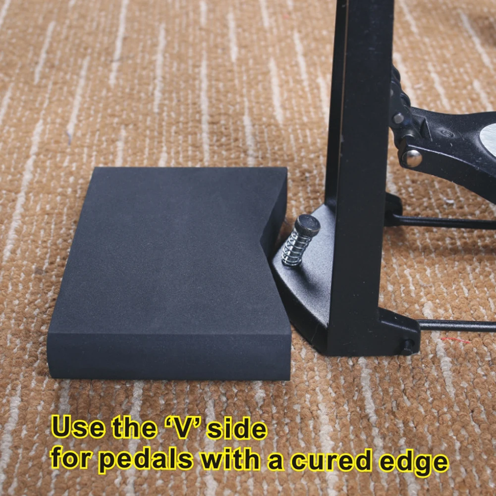 Accessorio per set di batteria con sistema di ancoraggio per charleston e pedale antiscivolo da 2 pezzi