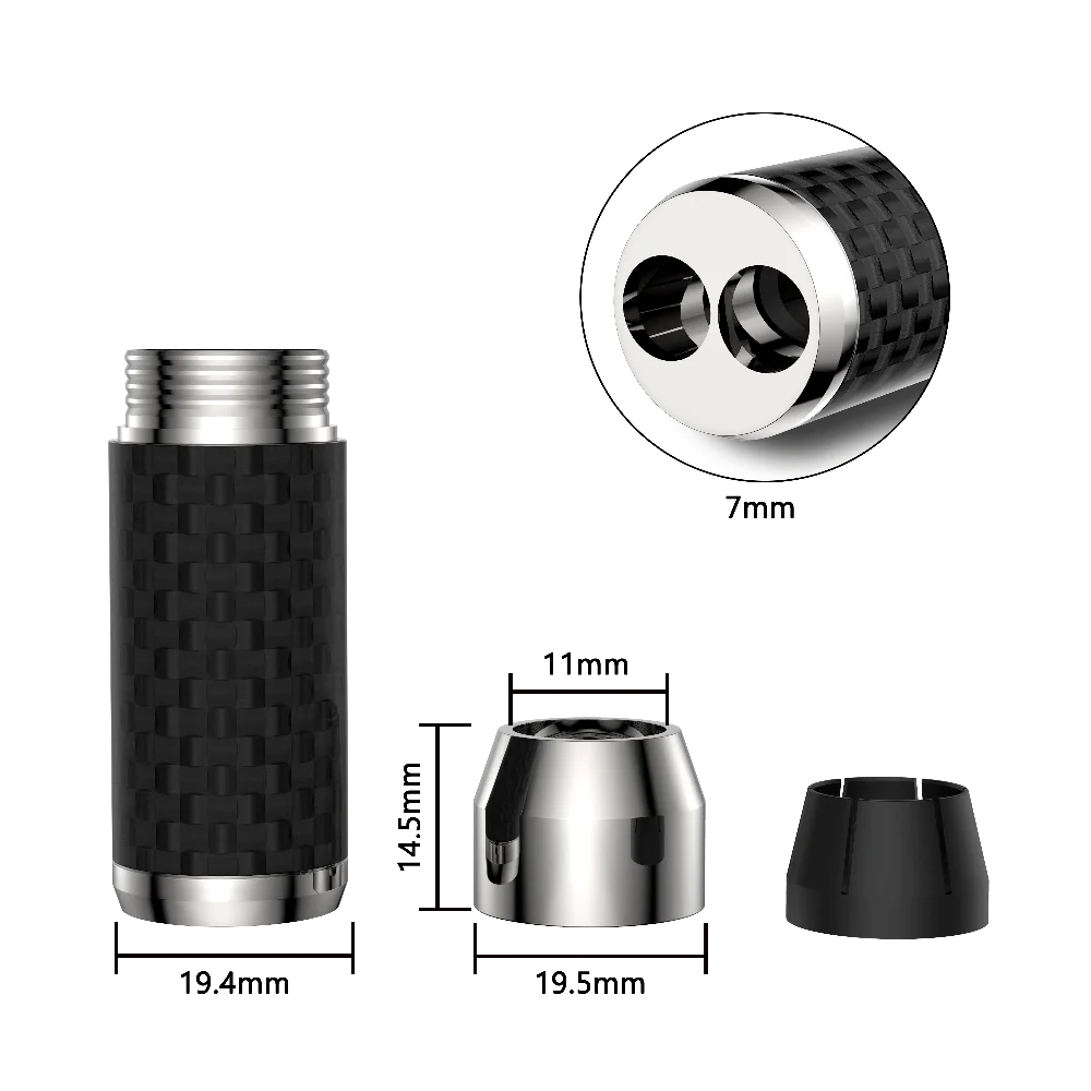 2/4Pcs Carbon Fiber Y Splitter Cable Pants Black 11mm to 2x7mm Holes For Speaker Cable DIY Wire Connector