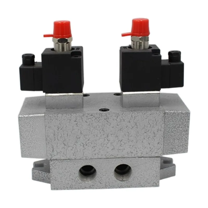 Large Flow Solenoid Valve K35D2-8 10 15 20 25 32 40 Three Position Five Way Pneumatic Stop Directional Valve