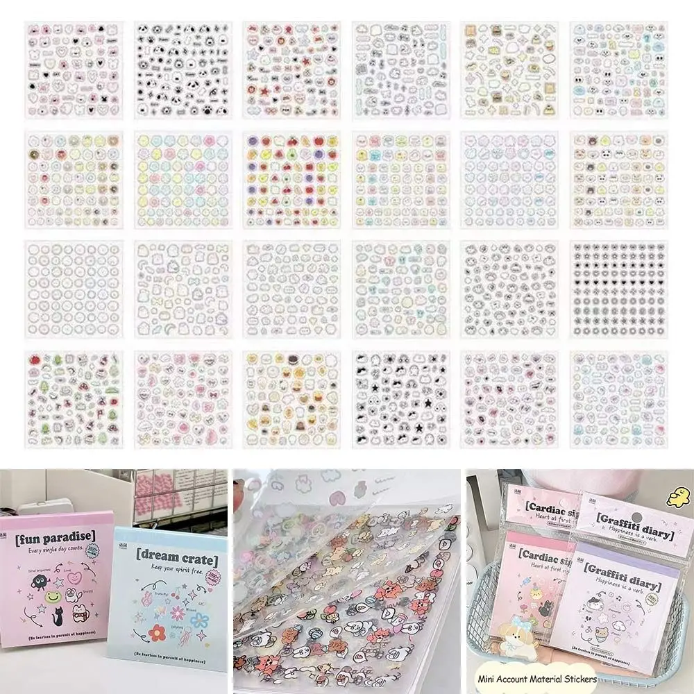 24Pcs/Set No-Repeat Nail Sticker Self Adhesive Multifunction Cartoon Stickers Soft Embossed 3D Manicure Decals