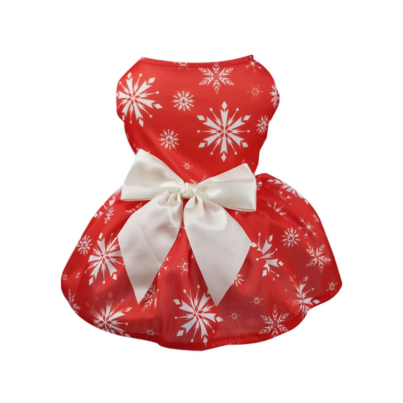 Christmas Dog Dresses For Small Dogs Clothes Summer Christmas Cosplay Cat Pet Dog Dress Fancy Princess Puppy Dress