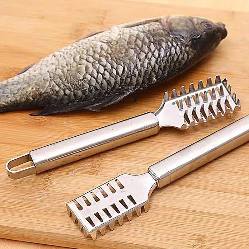 Stainless Steel Fish Descaler Tool Fish Skin Scraper Fish Scraper Fish Scale Removal Tool Fish Skin Scraper Kitchen Fish Tools