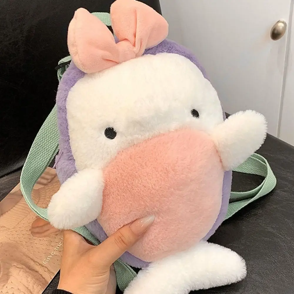 Shoulder Bags Little Dolphin Plush Bag Tote Bag Fluffy Backpack Cartoon Doll Backpack Lovely Cute Kawaii Coin Purses Gifts