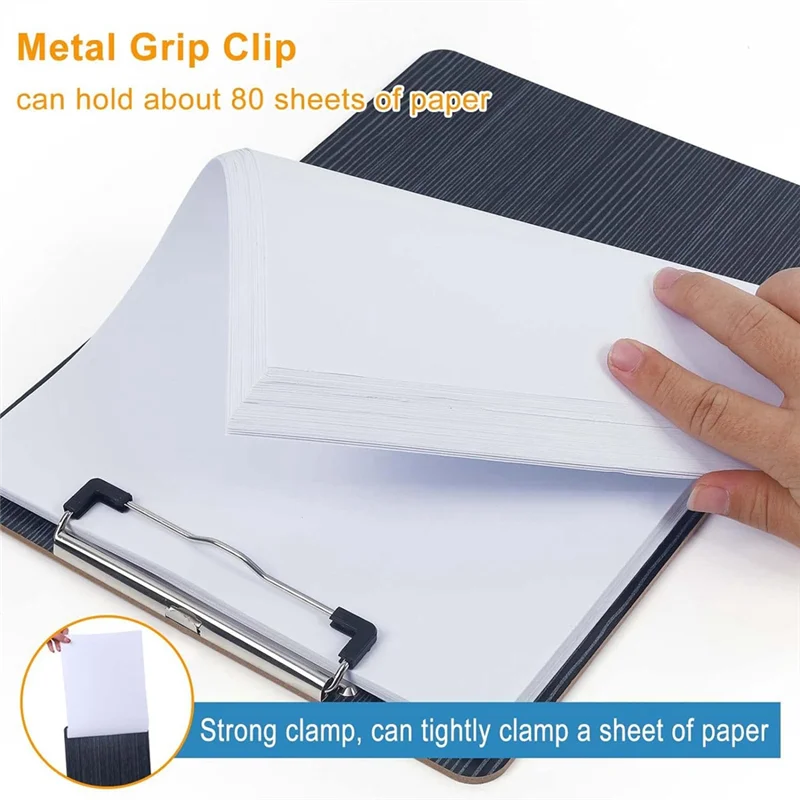 Prancheta, prancheta de madeira, prancheta, pranchetas de memorando, pranchetas de arquivo de grão de madeira