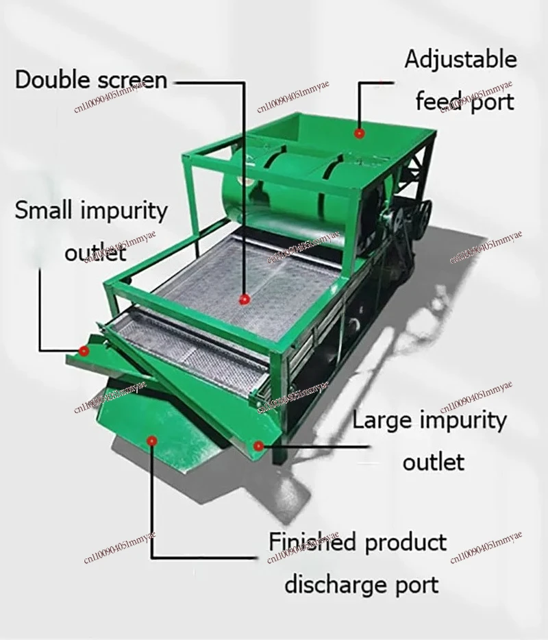 Vibrating Grain Seed Cleaner High Efficiency Farm Seed Processing Sorting Screening Machine For Crop Cleaning