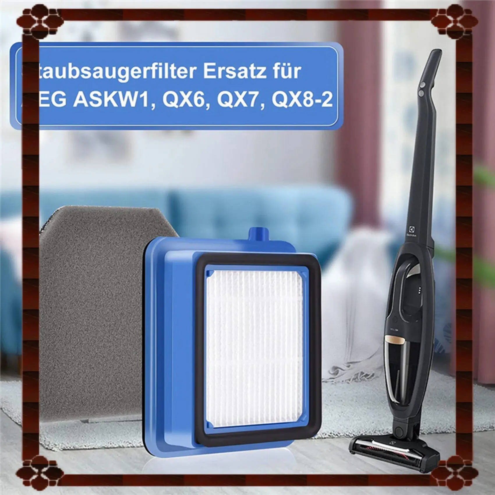 Filtro di ricambio con consegna in 24 ore per AEG ASKW1,QX6,QX7,QX8-2, filtro di ricambio per aspirapolvere senza fili AEG QX8-2-Anim QX6
