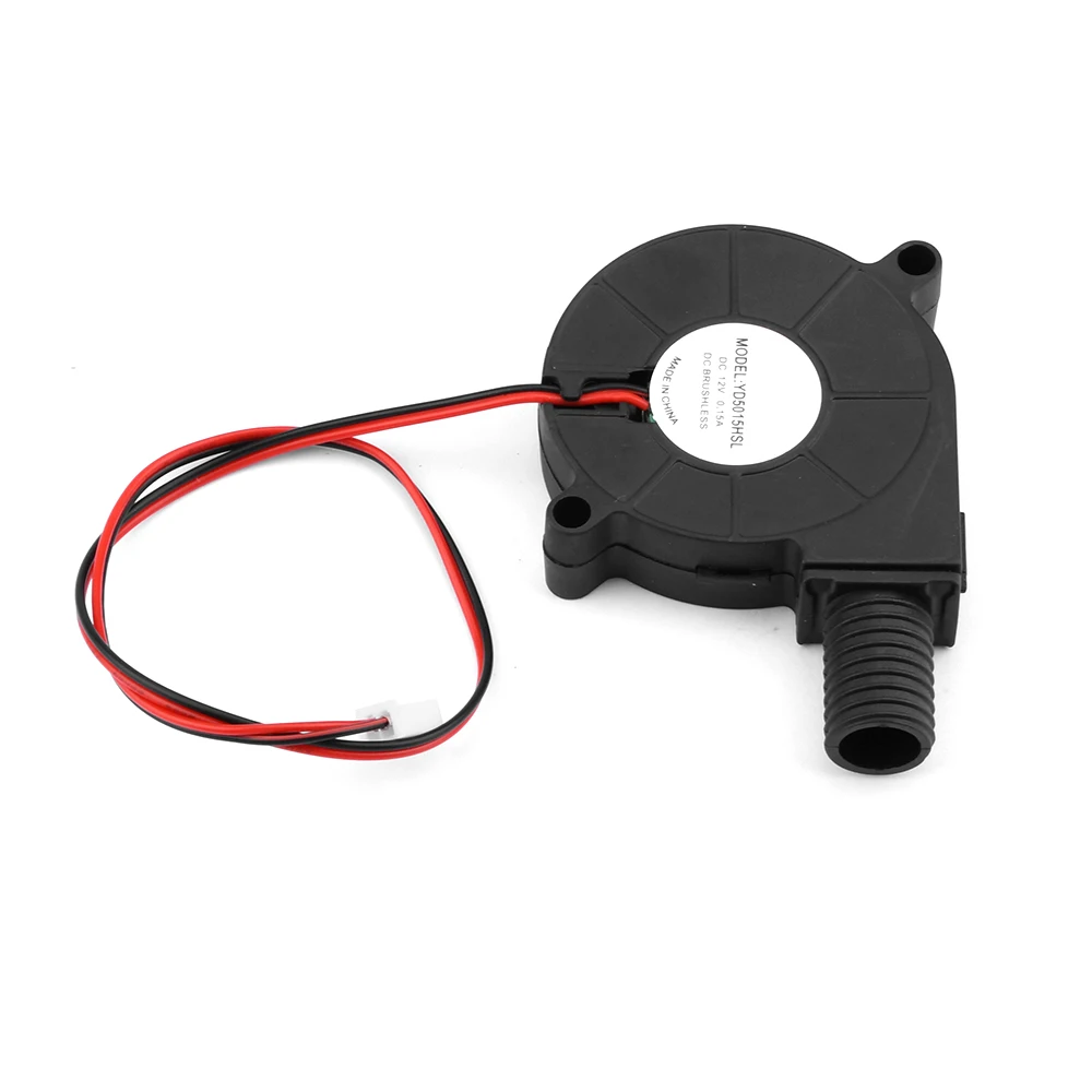 DC Blower 8800RPM 7300RPM 12V 5015 50MM Cooling Fan for 3D Printer Oil Bearing Brushless DC Cooling Turbine Fan