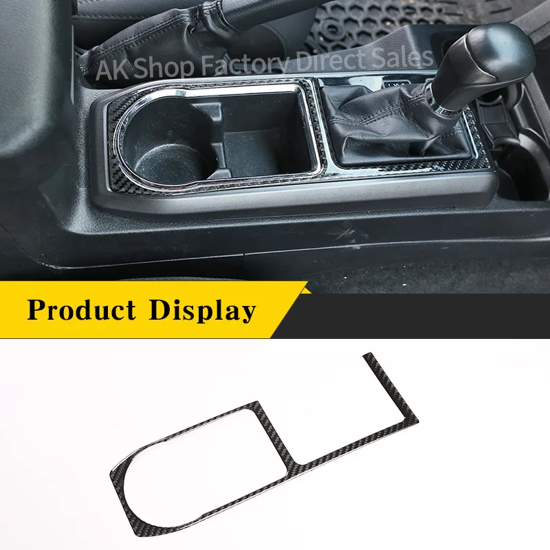 

For Toyota Tacoma 2016-2020 Real Carbon Fiber Car Central Control Gear Shift Frame Trim Panel Sticker Car Interior Accessories