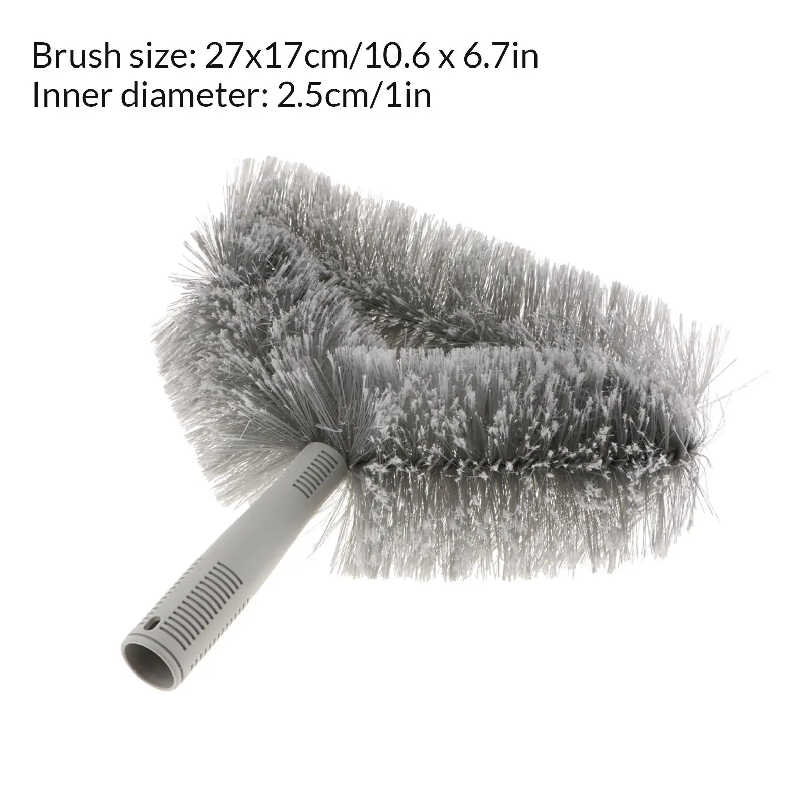 Ceiling Fan Duster Efficient Cobweb Brush Head for Dust Removal in High Corners