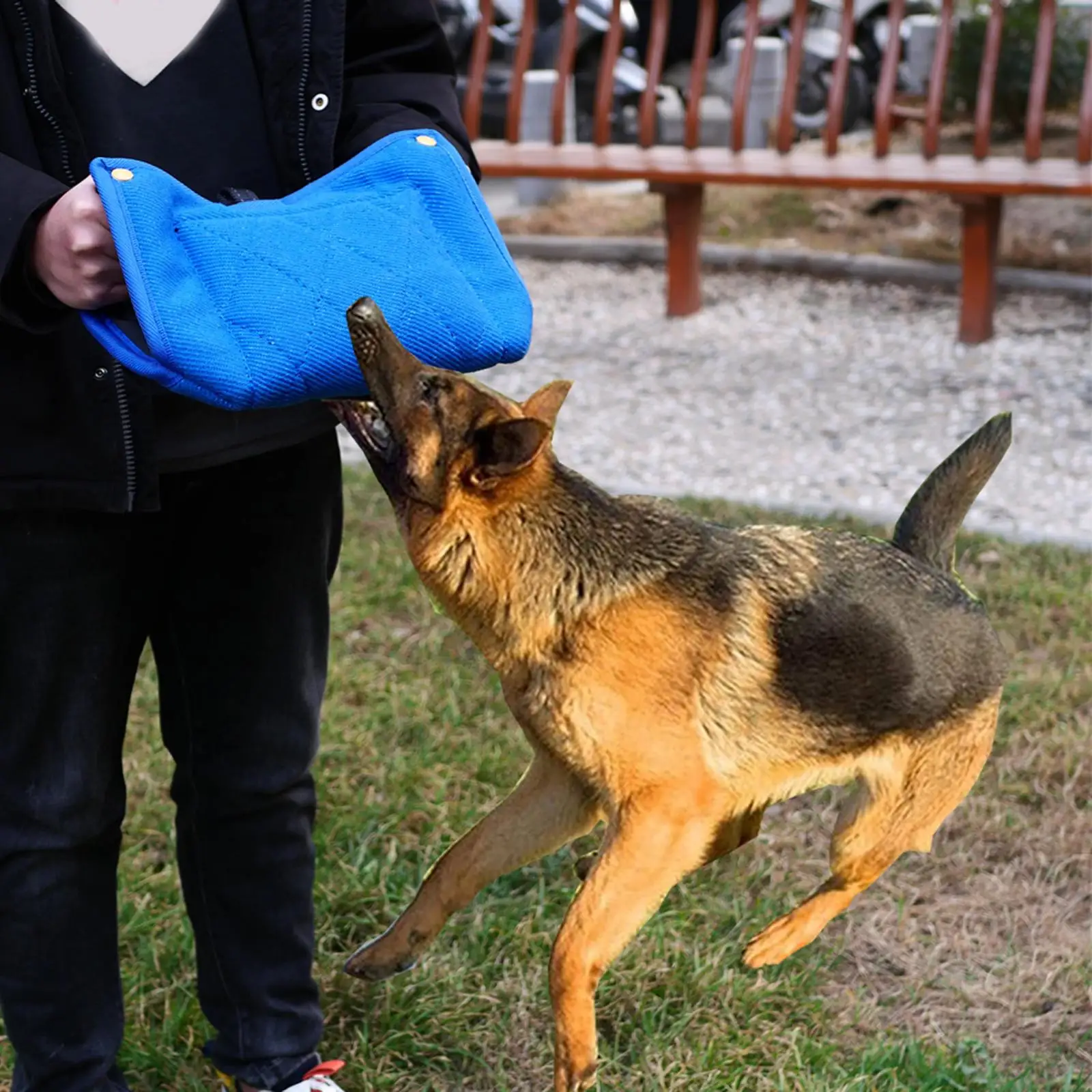 Professional    Trainer Biting Training Agility Equipment with Handles for Small Large Dogs