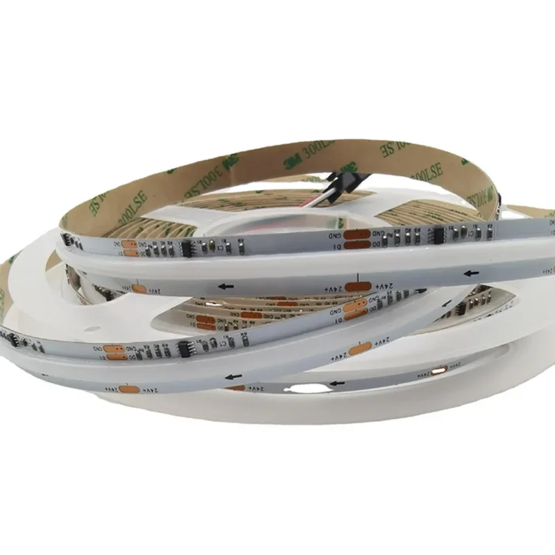 أضواء المنزل الذكي عداء المياه Cob 24 فولت IP20 420 المصابيح/م Led Rgb شرائط مصباح مقاوم للماء Cob Rgb Led قطاع الضوء
