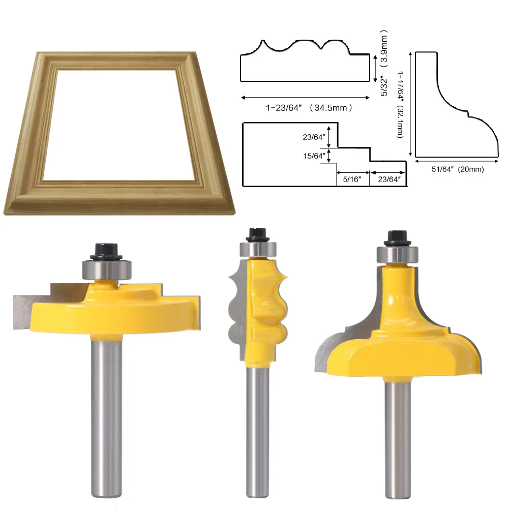 

8mm Handle 3-piece Set European Step Line Knife Photo Frame Knife Panel Picture Frame Knife