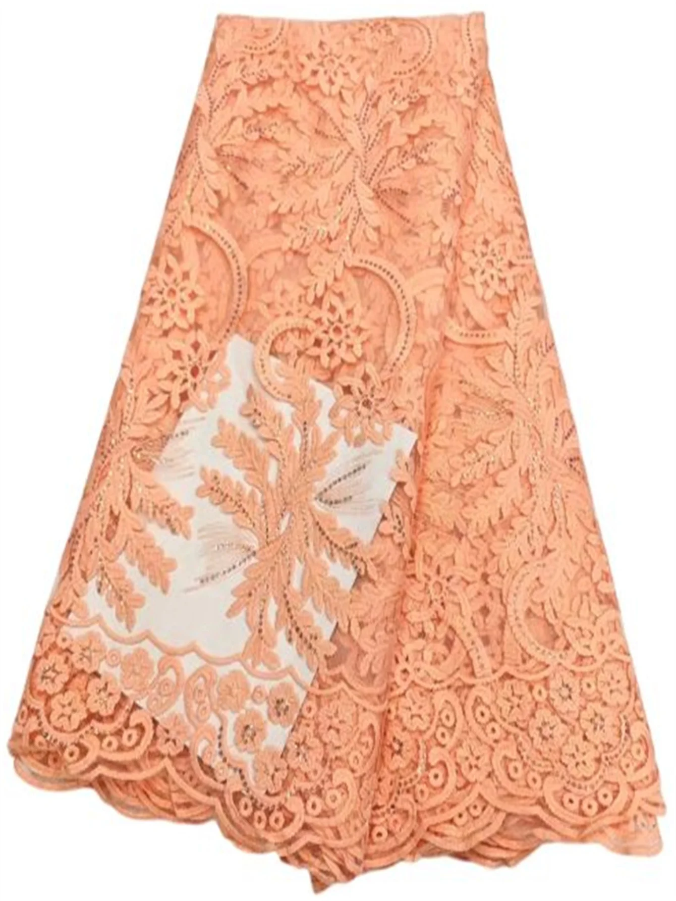 

Latest Sequins African Net Lace 2025 High Quality Sequins Nigerian Green French Tulle Mesh Fabric Embroidery for Women Dress