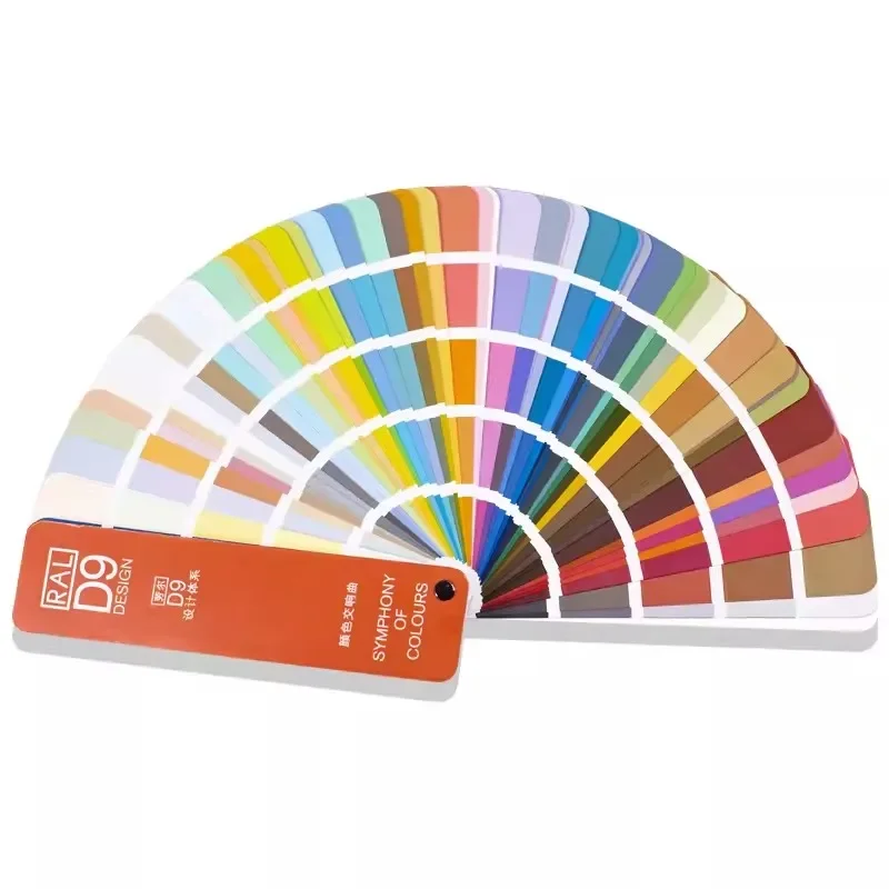 Original RAL Color Card D9 Designer Edition - European Standard Professional 290 Selected Colors for Designers