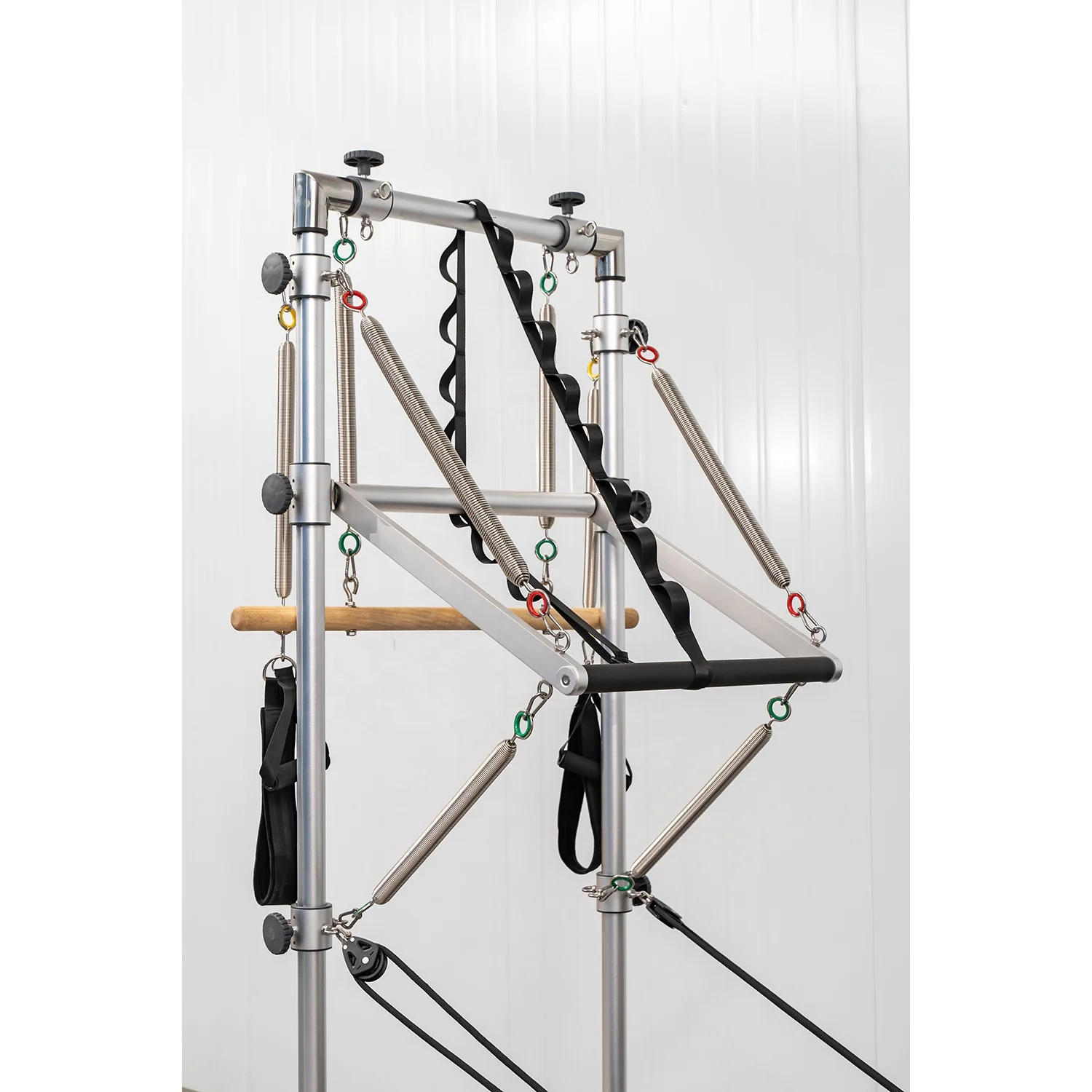 Venda direta da fábrica, equipamento fitness para academia, madeira de bordo, pilates, reformador de cama, meio trapézio