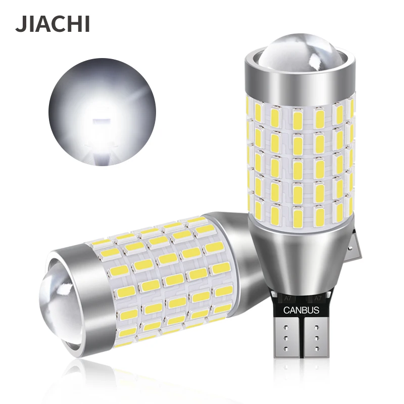 Jiachi 2pcs T15 T16 Led CANBUS Light Bulb Brightness 921 912 Led Reverse Light for Car 3014 87SMD W16W Auto Parking Stop Lamp