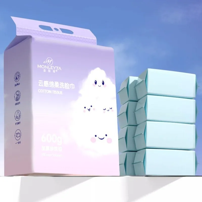 Disposable, Extra-Thick, Extra-Large, Wall-Mounted Facial Cleansing Towels for Beauty Salons—soft and Gentle for Wiping the Face
