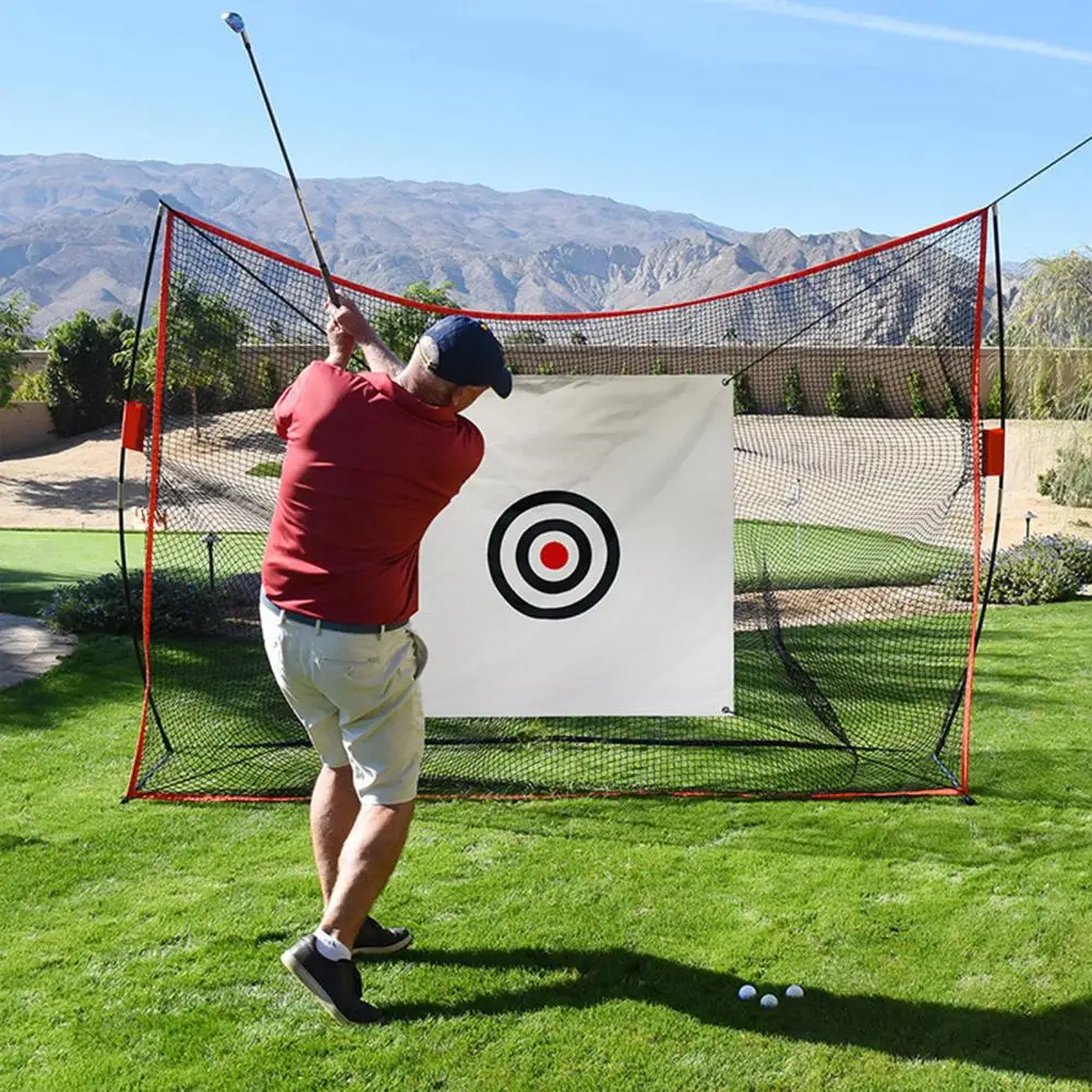 57" x 59" Golf Target Cloth for Net Replacement Hitting Practice Target with Strap for Indoor Outdoor Golf Training