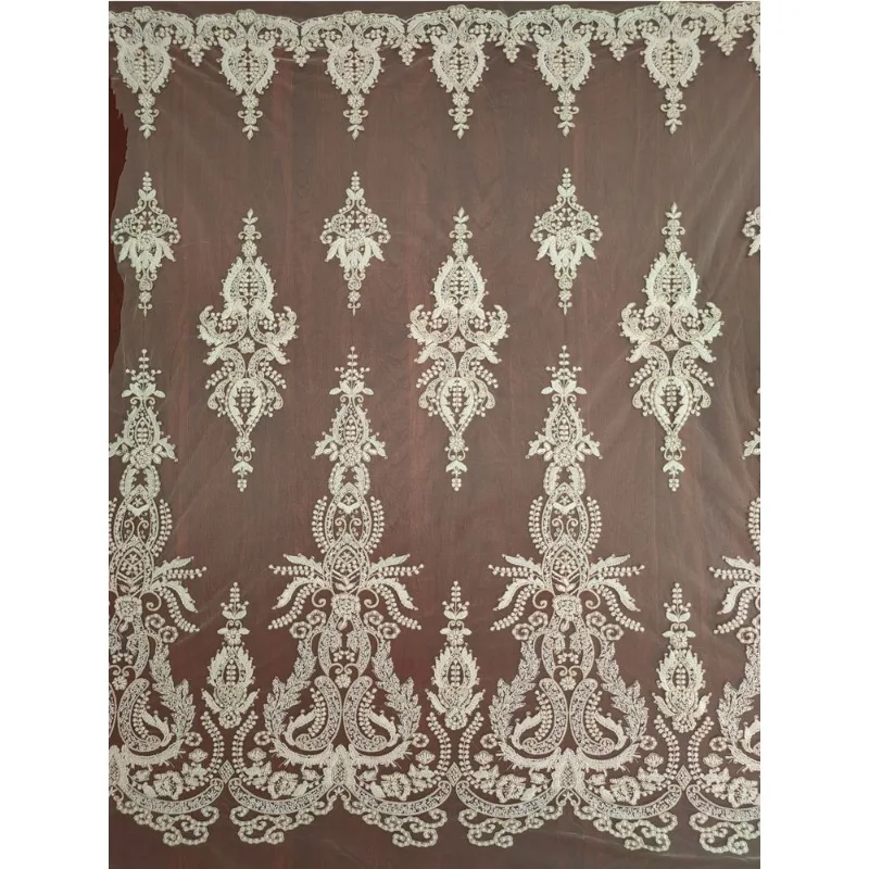 

Новая изысканная сетка, вышивка бисером для ногтей, кружевная наклейка, свадебное платье ручной работы, декоративные аксессуары для женской одежды