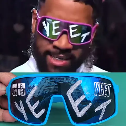 WWE Jey Uso Yeet 안경 스포츠 쉐이드 선글라스, 블루라인 USOS 희귀 색상