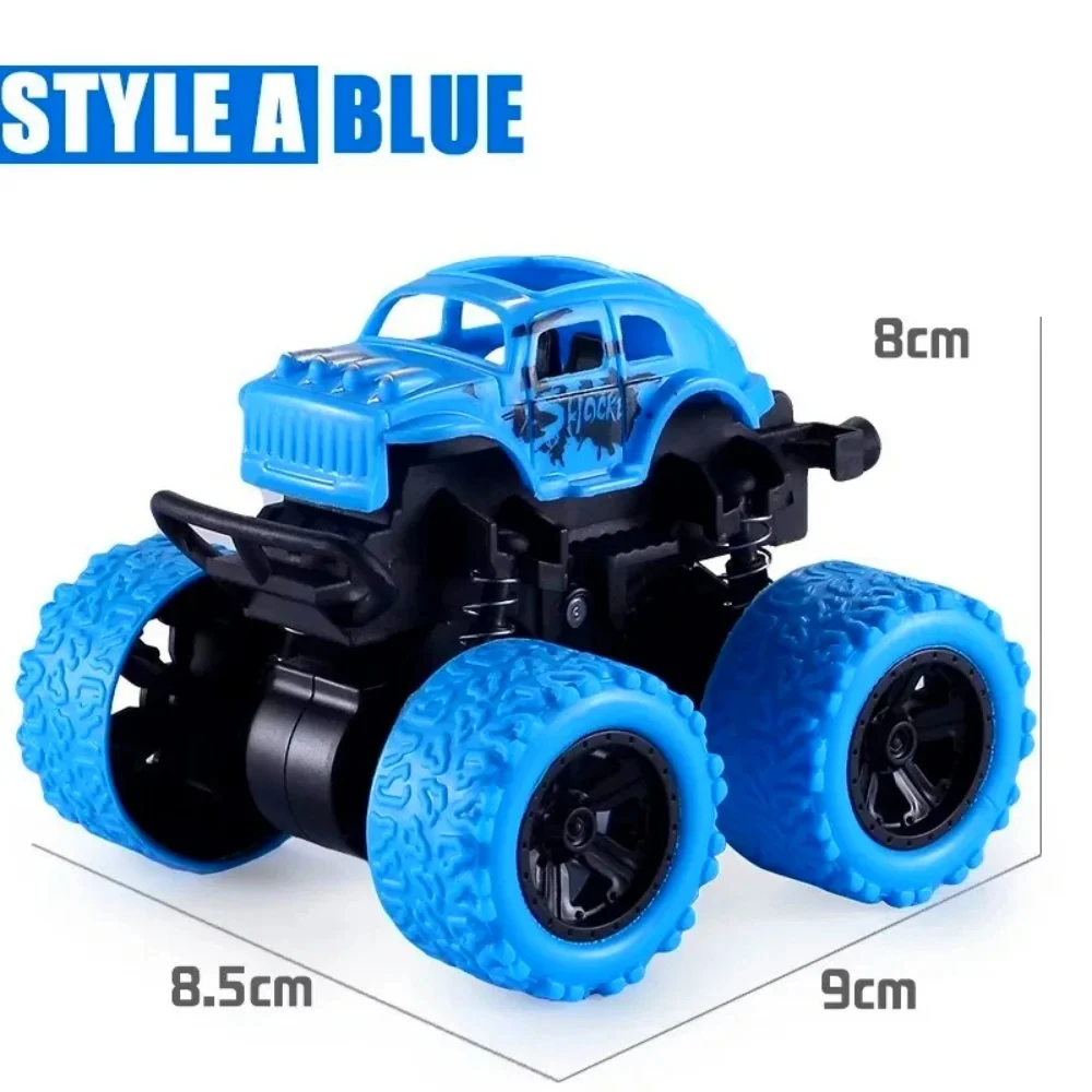 Toys Car Monster Truck Four-wheel Drive Vehicle Stunt Dump Car Inertia Car Toy Dinosaur Pull Back Children Toy Boy Gift B422
