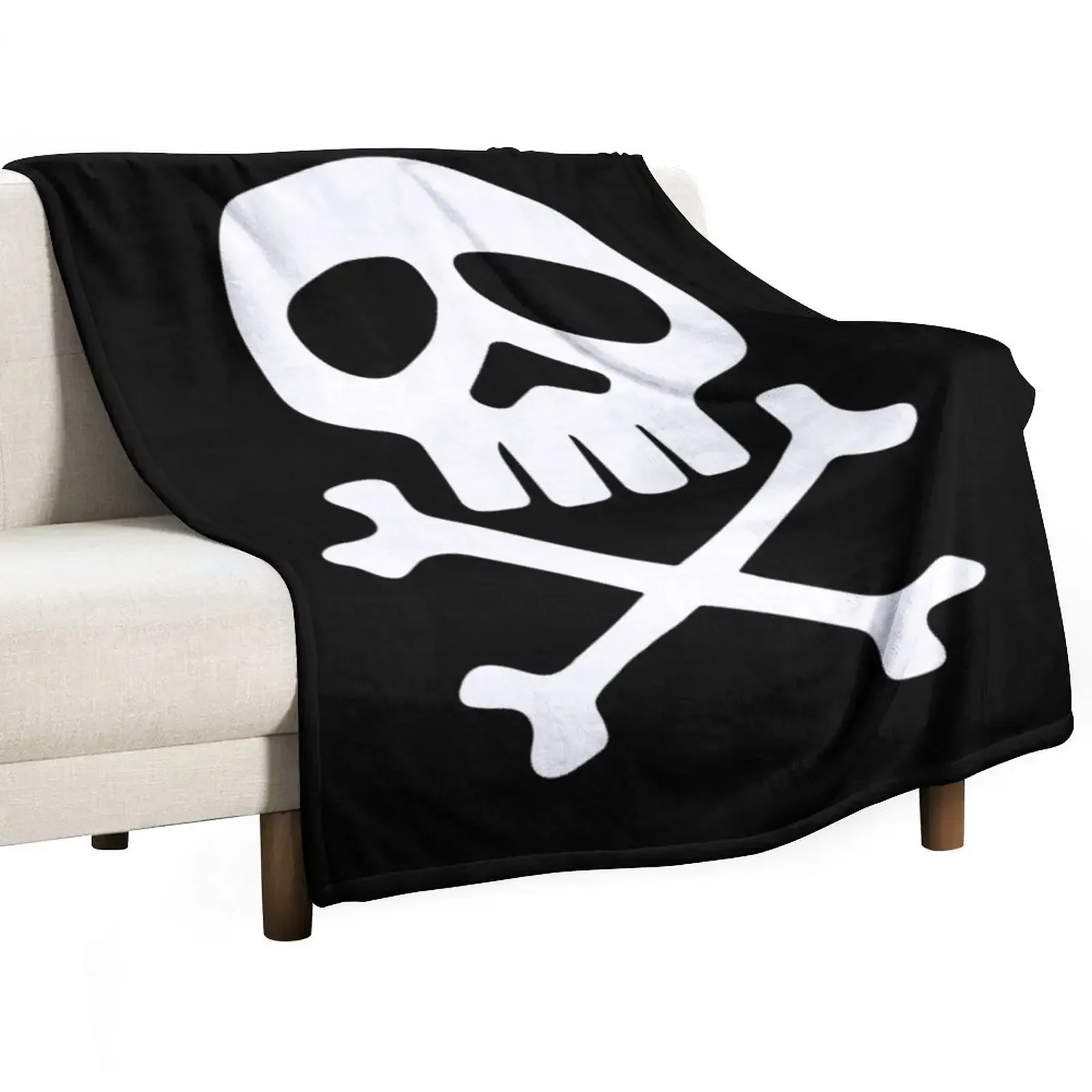 

Retro Captain Harlock Jolly Roger Men Women Throw Blanket Picnic Sleeping Bag Blankets