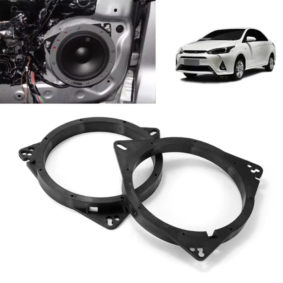 2x Car Speaker Mounting Bracket Spacer Adapter Rings Fit For Great Wall Chery A3 Tiggo Emgrand 6.5 Inch Solid Cushion Horn