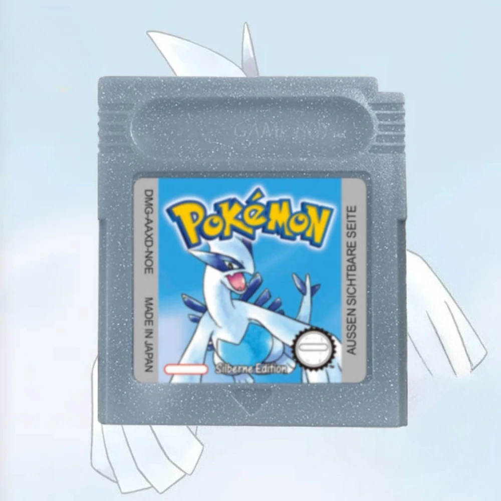 بوكيمون أحمر أزرق كريستال ذهبي أخضر فضي أصفر GBC بطاقة الألعاب 16 بت لعبة فيديو خرطوشة وحدة التحكم بطاقات ل GB/SP #6